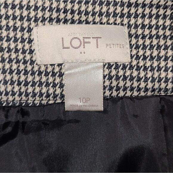 Loft Textured Houndstooth Print Mini Skirt - Picture 5 of 5